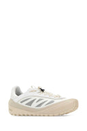 Moncler White Fabric And Leather Trailgrip Sneakers