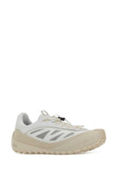 Moncler White Fabric And Nubuck Trailgrip Sneakers