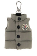 Moncler Grey Fabric Key Ring