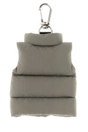 Moncler Grey Fabric Key Ring