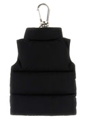 Moncler Black Fabric Key Ring