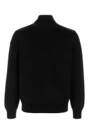 Moncler Black Knit And Nylon Jacket