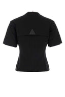 Moncler Grenoble Black Stretch Cotton T Shirt