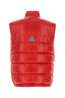 Moncler Grenoble Red Nylon Sleeveless Uychi Down Jacket