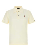 Moncler Grenoble Ivory Piquet Polo Shirt