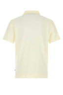 Moncler Grenoble Ivory Piquet Polo Shirt