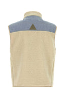 Moncler Grenoble Sand Teddy Fabric Sleeveless Jacket