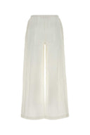 Gimaguas White Cotton Devi Wide Leg Pant
