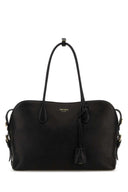 Prada Black Leather Large Shopping Bag