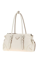 Prada Chalk Leather Medium Prada Bonnie Shoulder Bag