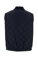 Prada Navy Blue Re Nylon Sleeveless Jacket