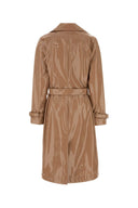 Dolce & Gabbana Skin Pink Synthetic Leather Trench Coat