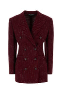 Blazer in tweed ricamato di Dolce & Gabbana