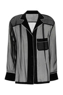 Camicia Dolce & Gabbana in chiffon nero