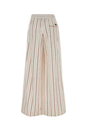 Dolce & Gabbana Embroidered Poplin Wide Leg Pant
