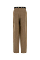 Dolce & Gabbana Biscuit Tweed Wide Leg Pant