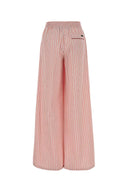 Dolce & Gabbana Embroidered Poplin Wide Leg Pant