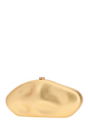 Cult Gaia Gold Nappa Leather Caldera Clutch