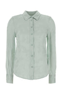 Calvin Klein Pastel Light Blue Satin Shirt
