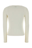 Calvin Klein Ivory Stretch Cotton T Shirt