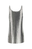 Rabanne Silver Metal Knit Top