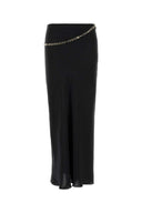 Rabanne Black Satin Skirt