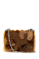 Rabanne Camel Maxi Sequins Shoulder Bag