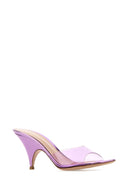 Gianvito Rossi Lilac Pvc Sofia Mules