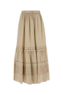 Weekend Beige Linen Pallore Skirt