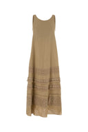 Weekend Beige Linen Dolmen Dress
