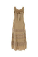 Weekend Beige Linen Dolmen Dress