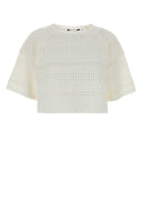 Weekend White Knit Orche Top