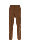 Pt Torino Brown Wool Blend Michael Pant