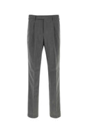 Pt Torino Grey Cotton Blend Edge Pant