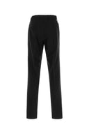 Pt Torino Black Cotton Blend Edge Pant