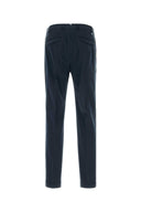 Pt Torino Navy Blue Stretch Cotton Pant