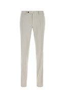 Pt Torino Chalk Stretch Cotton Blend Silkochino Pant