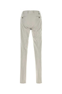Pt Torino Chalk Stretch Cotton Blend Silkochino Pant