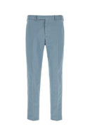 Pt Torino Light Blue Stretch Cotton Pant
