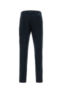 Pt Torino Navy Blue Lyocell Blend Pant