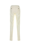 Pt Torino White Stretch Cotton Blend Style Joggers