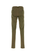 Pt Torino Army Green Stretch Cotton Pant