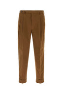 Pt Torino Caramel Stretch Cotton Style Pant