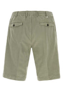 Pt Torino Sage Green Lyocell Blend Bermuda Shorts