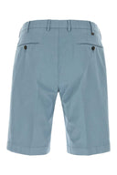 Pt Torino Light Blue Stretch Cotton Bermuda Shorts
