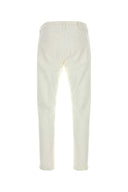 Pt Torino White Stretch Denim Jeans