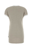 Mm6 Maison Margiela Embroidered Stretch Cotton Mini Dress