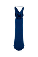 Giuseppe Di Morabito Electric Blue Satin Long Dress