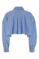 Giuseppe Di Morabito Powder Light Blue Poplin Shirt