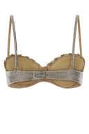 Giuseppe Di Morabito Embellished Stretch Nylon Bra